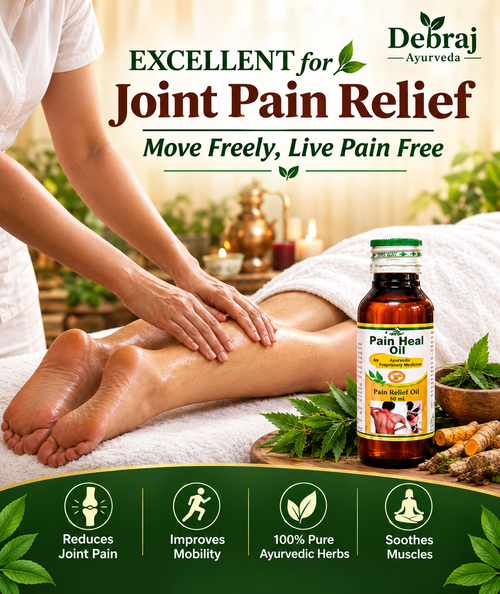Debraj Ayurveda Pain Heal Oil – Natural Relief for Knee, Back & Joint Pain